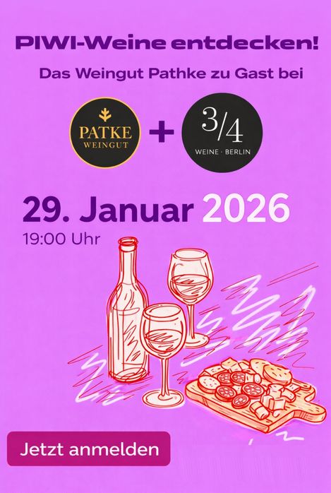 Piwi Weine bei Dreiviertel Weine Berlin